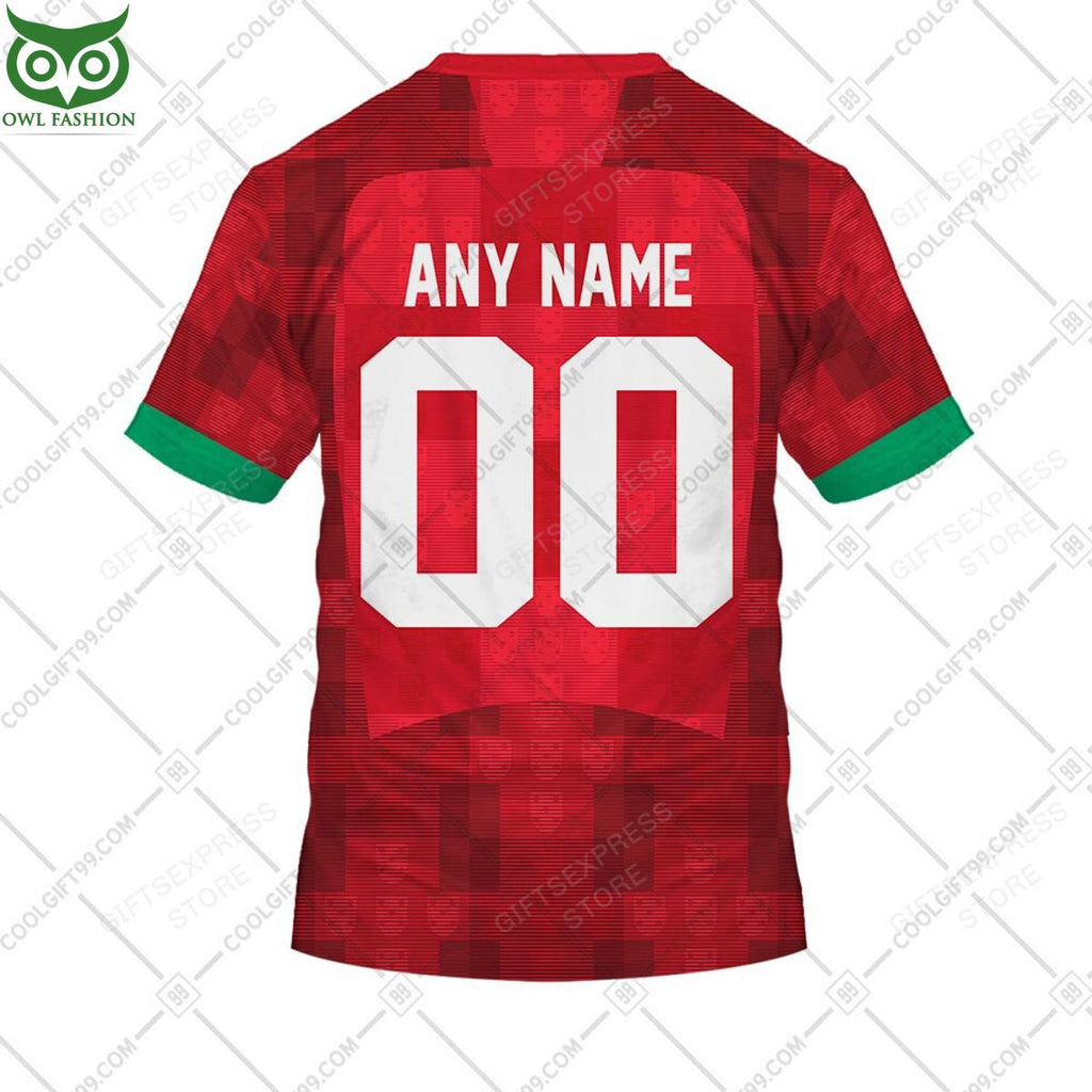 Rugby World Cup Portugal Home Jersey Personalized 3D Hoodie Tshirt