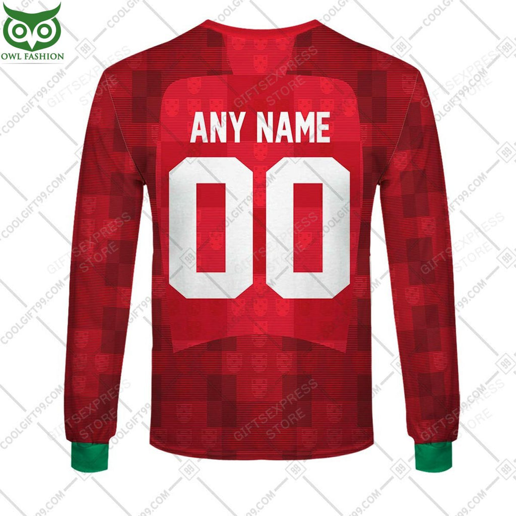 Rugby World Cup Portugal Home Jersey Personalized 3D Hoodie Tshirt