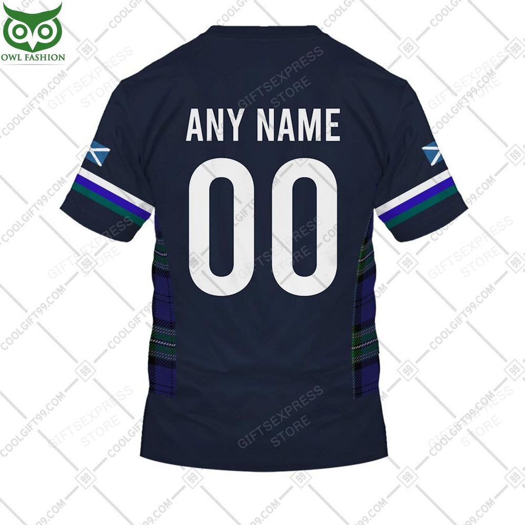 Rugby World Cup Scotland Home Jersey Personalized 3D Hoodie Tshirt