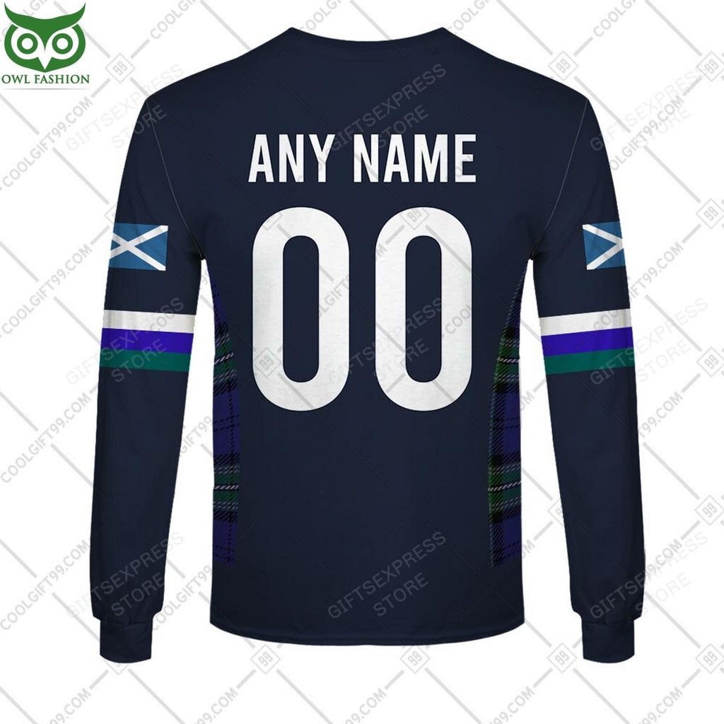 Rugby World Cup Scotland Home Jersey Personalized 3D Hoodie Tshirt