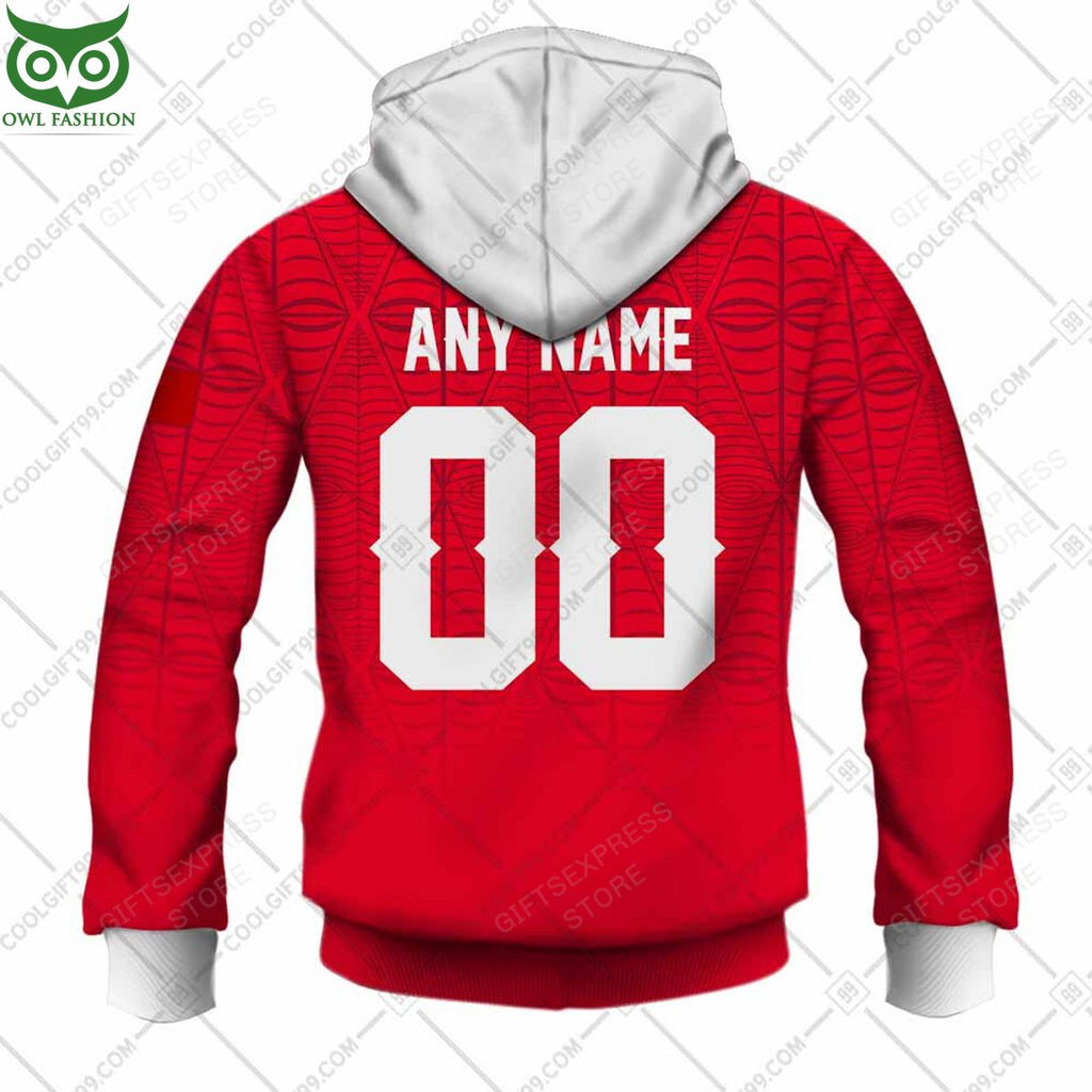 Rugby World Cup Tonga Home Jersey Personalized 3D Hoodie Tshirt