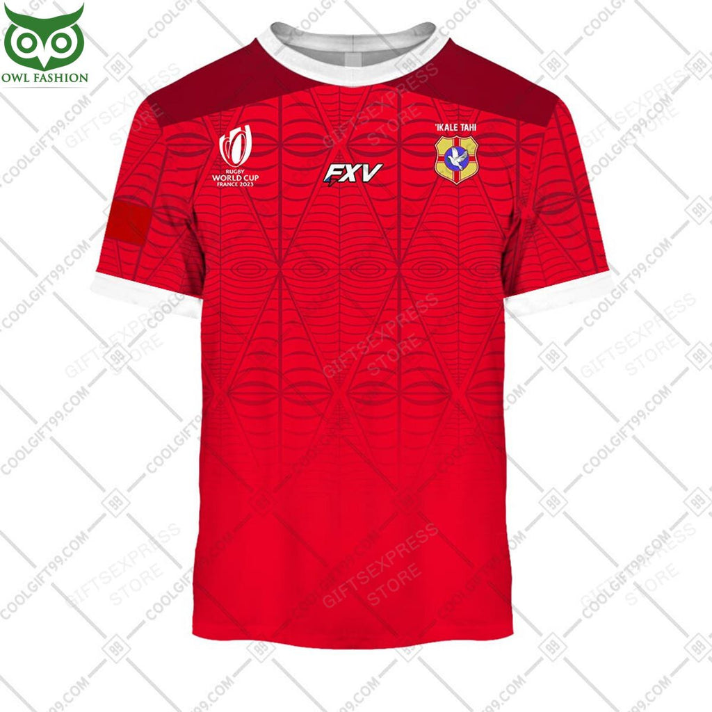 Rugby World Cup Tonga Home Jersey Personalized 3D Hoodie Tshirt
