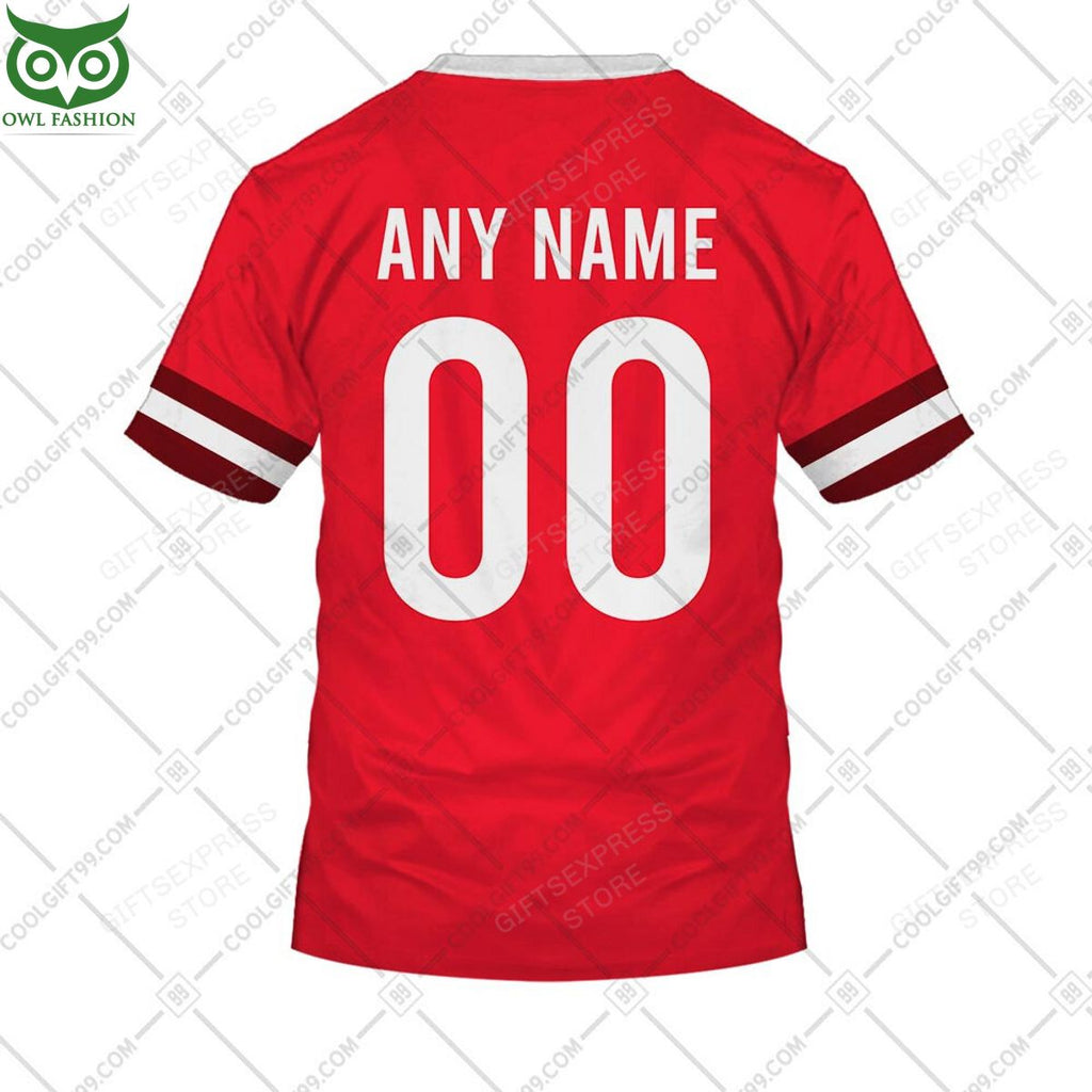 Rugby World Cup Wales Home Jersey Personalized 3D Hoodie Tshirt