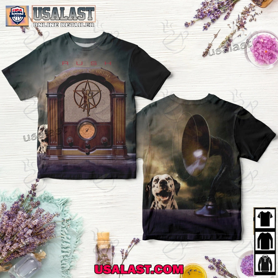 Rush Band The Spirit of Radio 3D T-Shirt