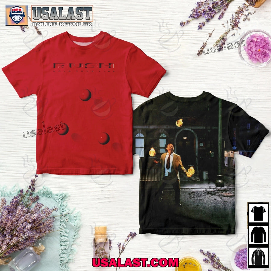 Rush Hold Your Fire Album Cover 3D Shirt