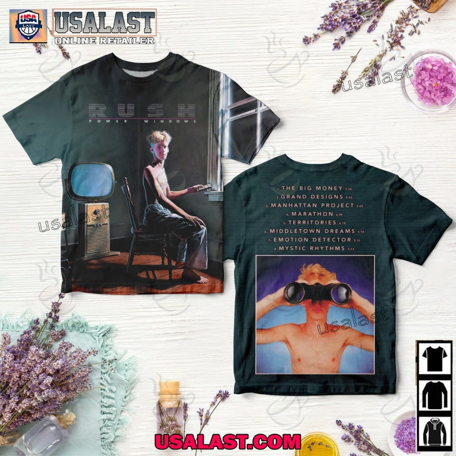 Rush Power Windows Album Cover 3D Shirt
