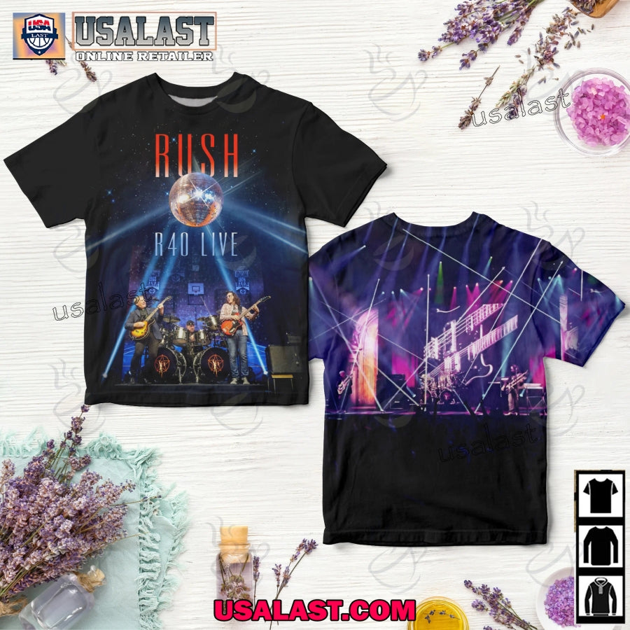 Rush R40 Live Album Cover 3D Shirt