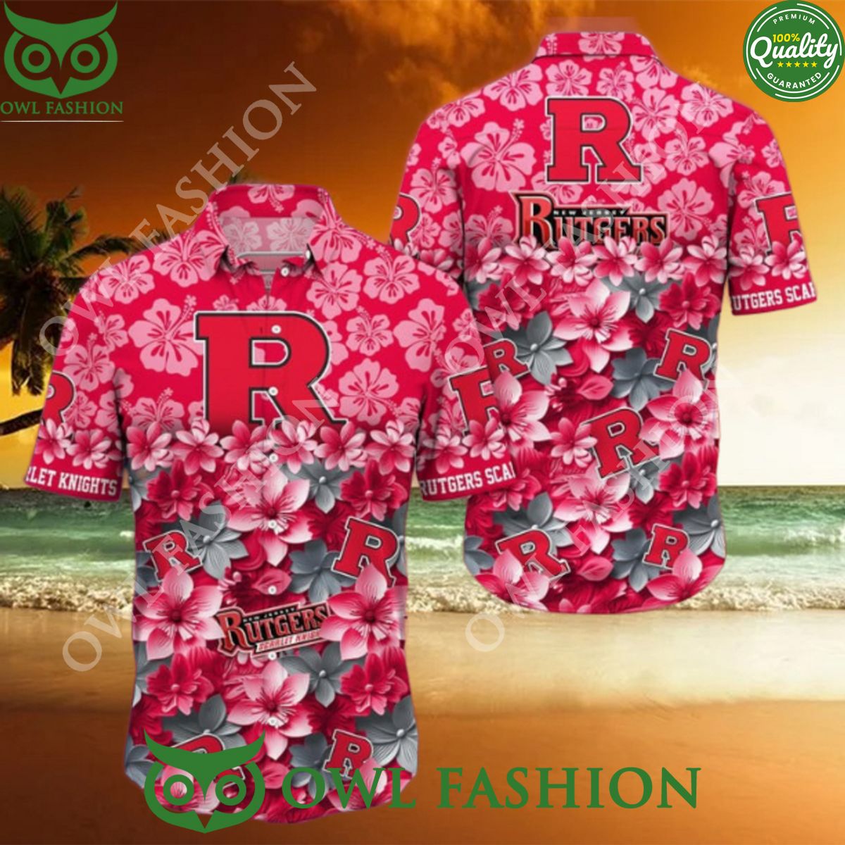 Rutgers Scarlet Knights NCAA Championship Hawaiian Shirt Trending Summer
