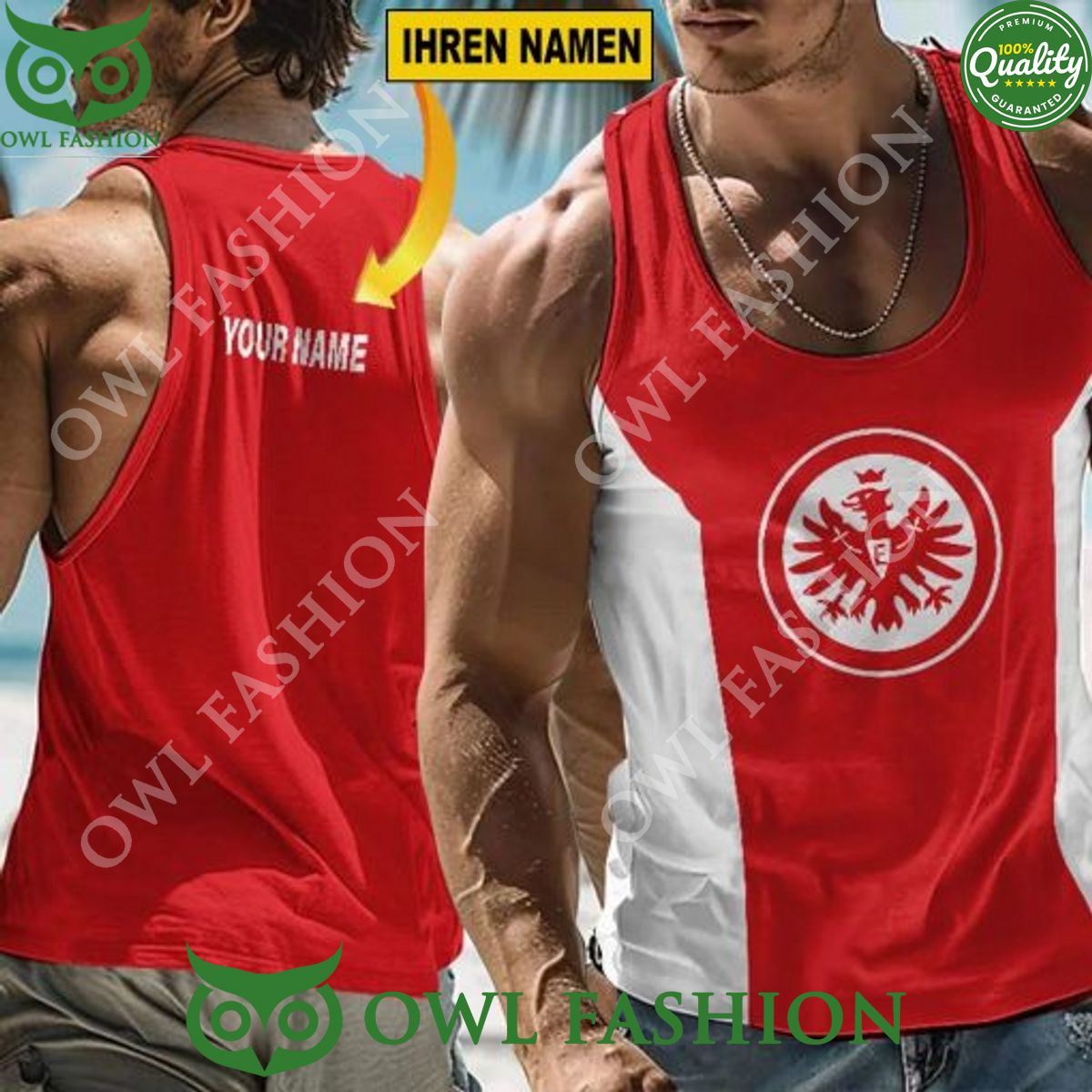 Eintracht Frankfurt Individueller Name Sonderausgabe Flex Tanktop
