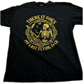 My Last Flying F Shirt Mens L/XL Black Halloween Graphic Tee Witchycore Grunge