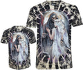 Tie Dye T-shirt Grim Reaper Angel Taken to the Dark Side Glow inthe Dark by Wild