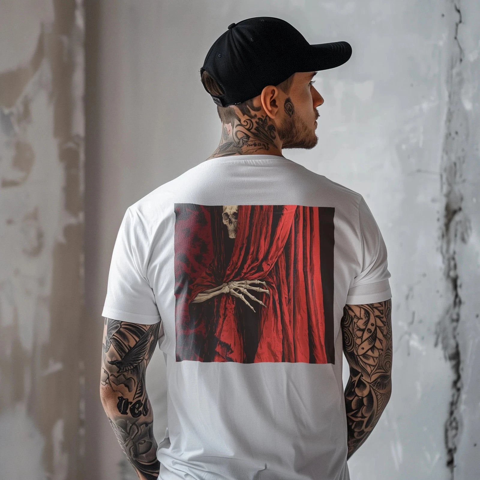 Unisex "What's Next" T-Shirt | Minimal Horror Skull Streetstyle Streetwear Tee