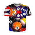 New Billiards snooker Casual Women Men T-Shirt 3D Print Short Sleeve Tee Tops