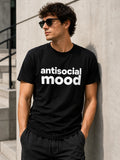Antisocial Mood Shirt Funny Introvert Minimalist Unisex Graphic Tee