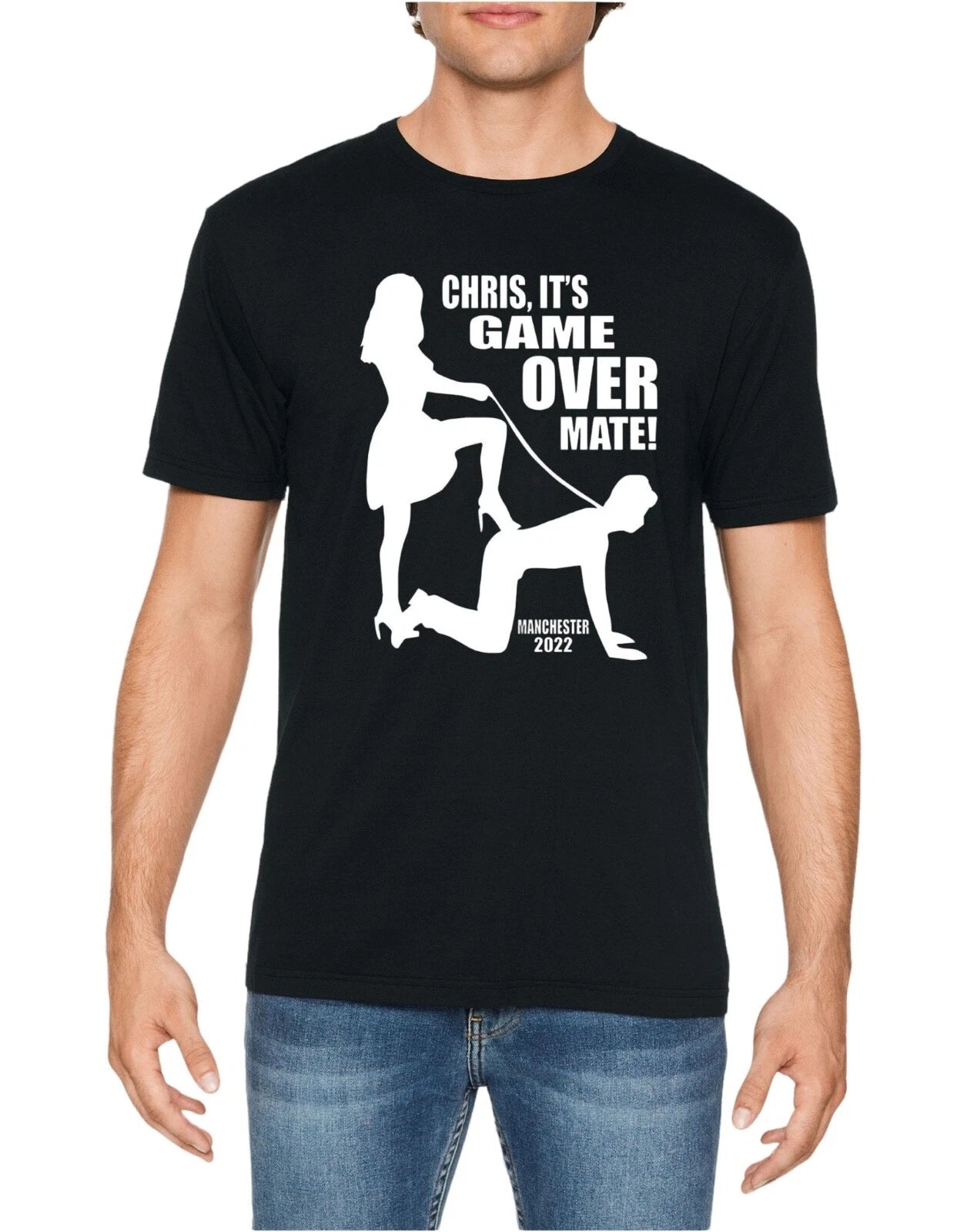 Mens Stag Do Game Over T Shirt | Funny Printed Hen Party Night Tee | Cotton Gift