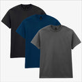 Gildan Heavy Cotton T-Shirt 3 Pack | Mens Workwear Dark Tones Plain Tee