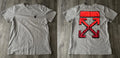 Off-White Grey Red Marker Arrow Tee Reprint Graphic Streetwear T-Shirt S-5XL
