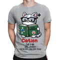 Cation Chemistry Funny Science Meets Paws Cats Humor Mens T-Shirts #BAL