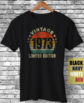 Vintage 1973 Limited Edition Funny retro Birthday T-Shirt