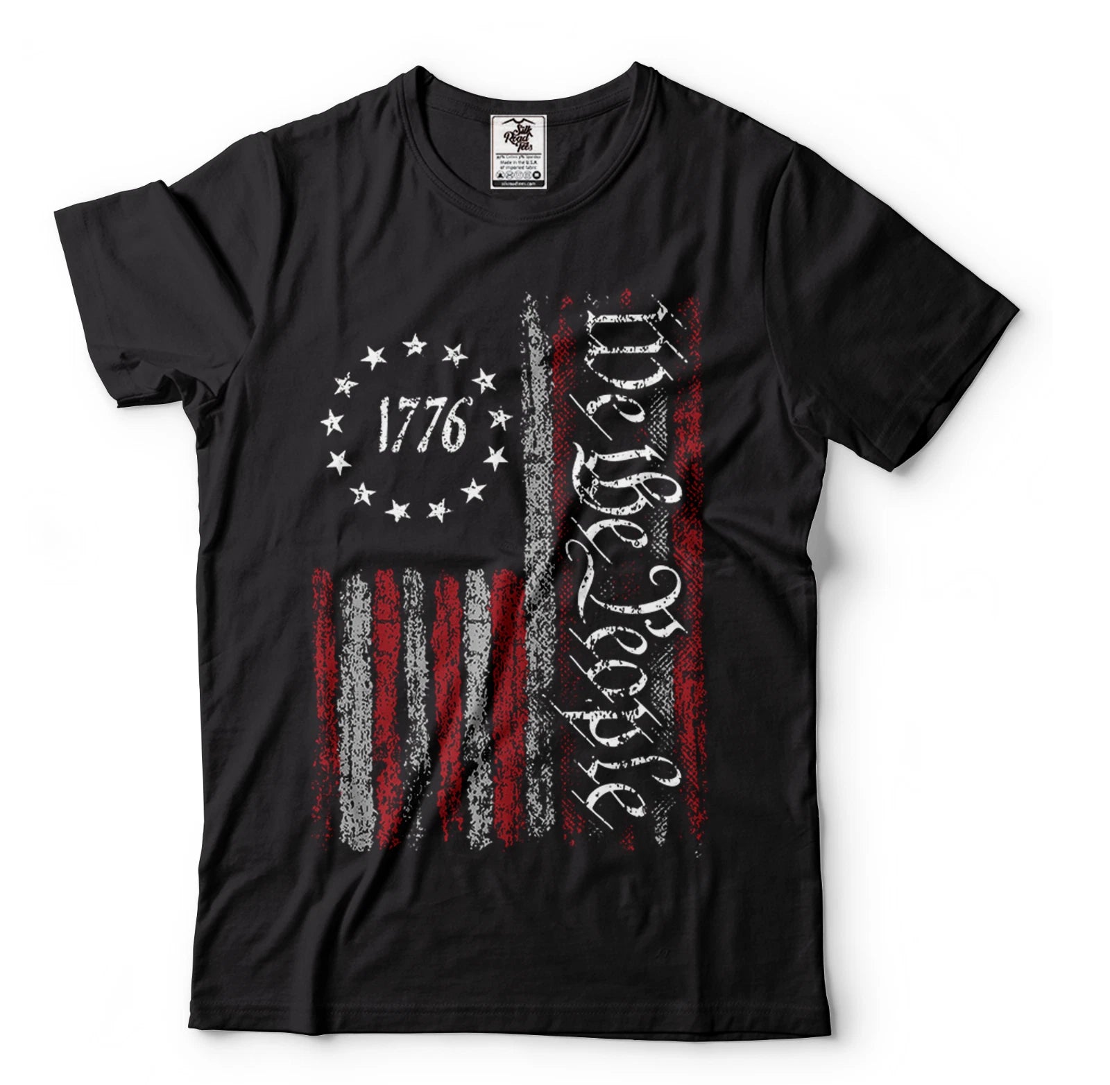 1776 We the people USA flag Constitution Tee Shirt Mens shirt USA flag Tee shirt