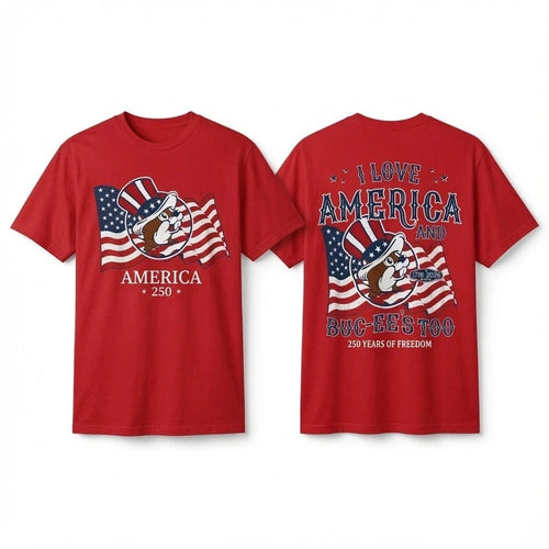 250th Anniversary America 4th of July 2026 Buc-ees T-Shirt Viral Tee Texan Gift