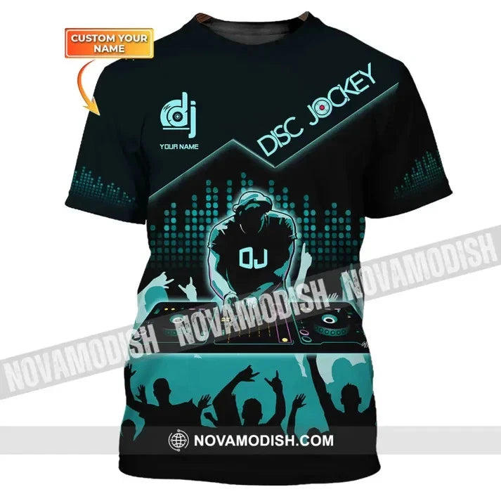 Custom Name Disc Jockey T-Shirt, DJ Shirt, Gift For DJ HS954