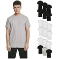 Urban Classics Basic Tee 6-Pack Men's T-Shirt Slim Fit 100% Cotton Round Neck