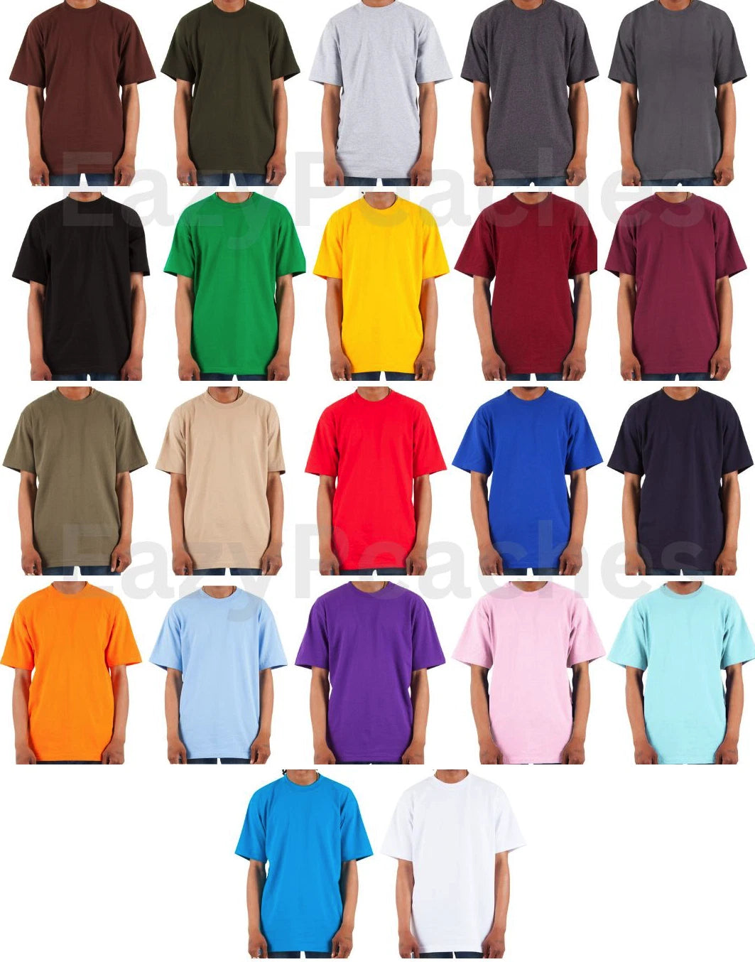 Shaka Wear Super Max Heavy Weight T-shirts Color Plain Blank Tee New S-5XL
