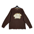 Vtg Ecko Unltd XXL Brown Waffle Long Slv Logo Shirt Hip Hop Y2K Streetwear 2XL