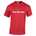 Custom Printed Tshirt • Mens Text T Shirt Personalised Garment • Text Only