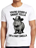 Capybara Smart Fella Or Fart Smella Best Seller Funny Gift Tee T Shirt 2577
