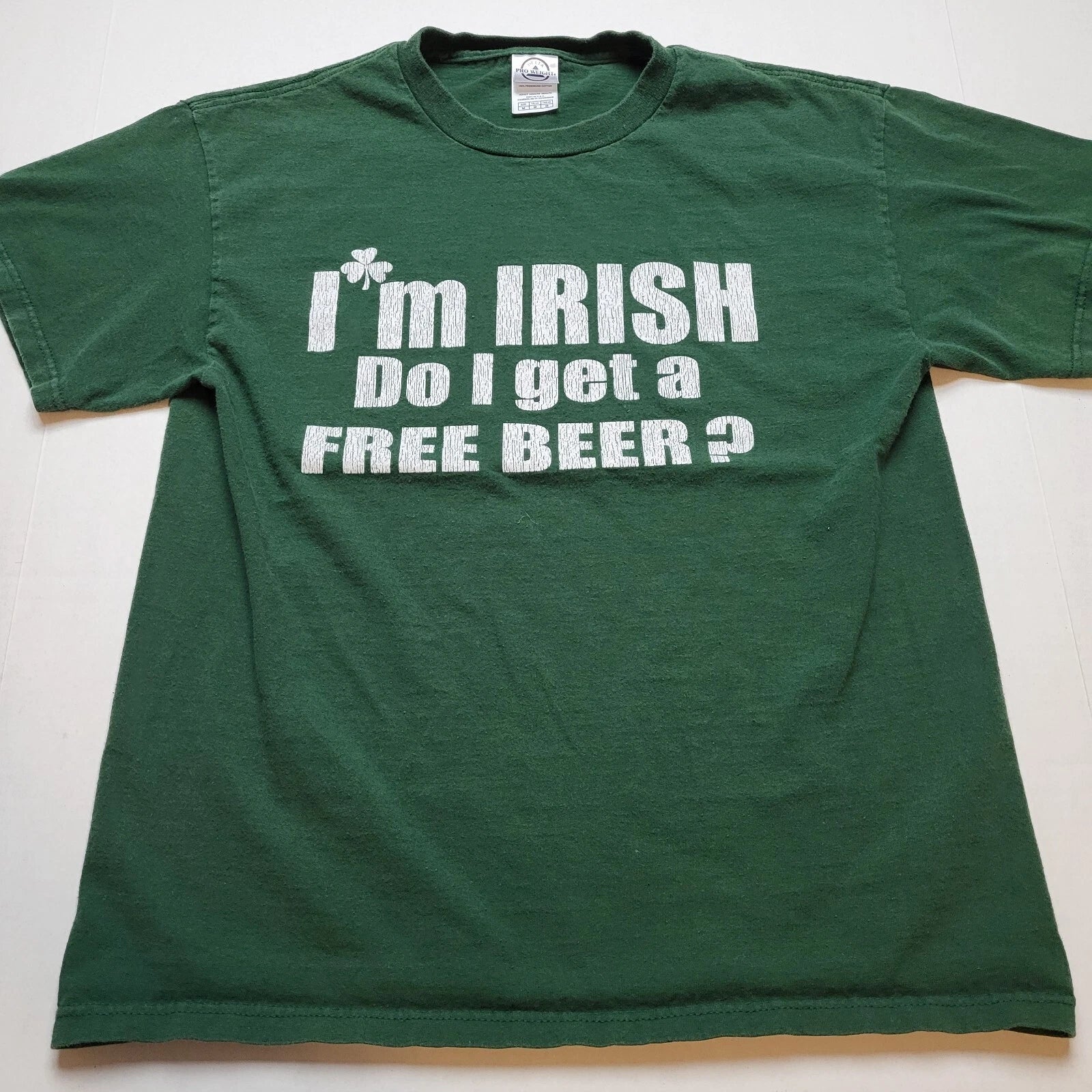 I'm Irish T-Shirt Mens M Do I Get A Free Beer St. Patrick's Day 🐸67