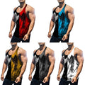 Bodybuilding Tops Tank Top Sports Vest Gym Tee Muscle Shirtcrew Neck #