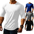 Mens Casual Long Sleeve T-Shirt Muscle Slim Fit Classic Crewneck Cotton Tee❤Tops