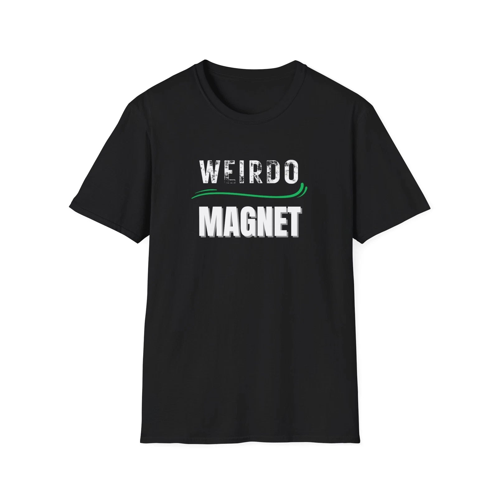 Trendy Weirdo Magnet Punk Emo Funny Goth Heavy Rock Music Retro Vintage Bold tee