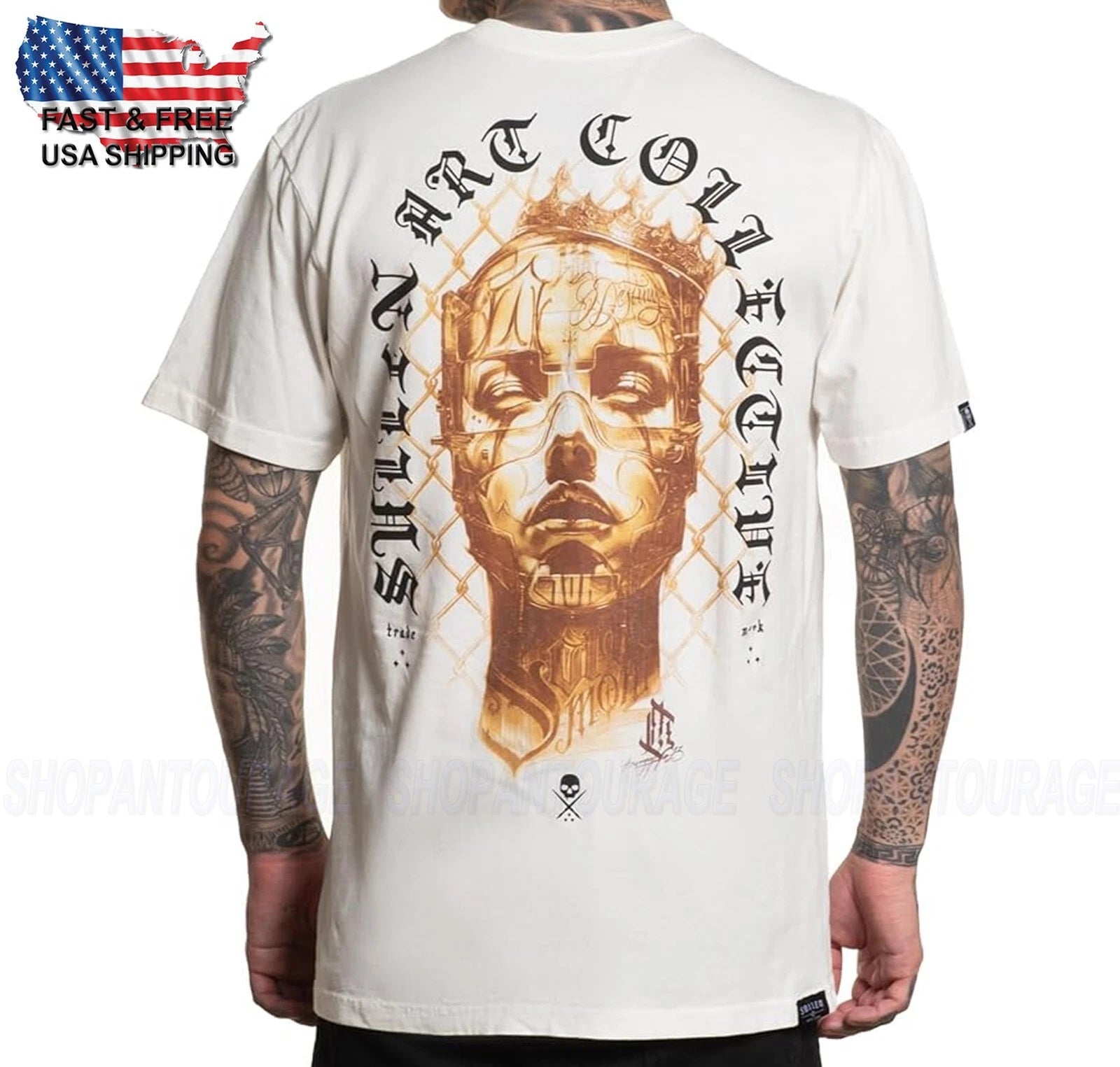 Sullen Art Collective SCM6909 T-Shirt Short Sleeve Premium Fit For Men Tattoo