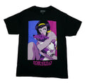 Cowboy Bebop New Adult T-Shirt -  Faye Valentine Hugging Ein All Purple