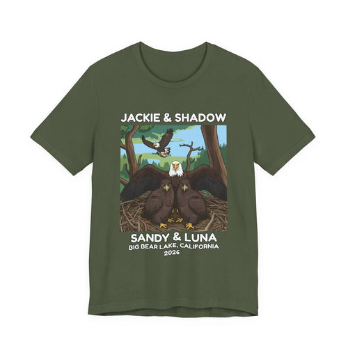 2026 Jackie & Shadow Sandy and Luna T-Shirt Big Bear Baby Bald Eagle Graphic Tee