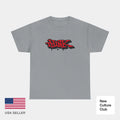 Think Skateboards Classic 2011 Logo Red Black Skateboarding T-Shirt Print