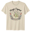 Magic Crystal Moon Boho Celestial Graphic T-Shirt Mystical Tee