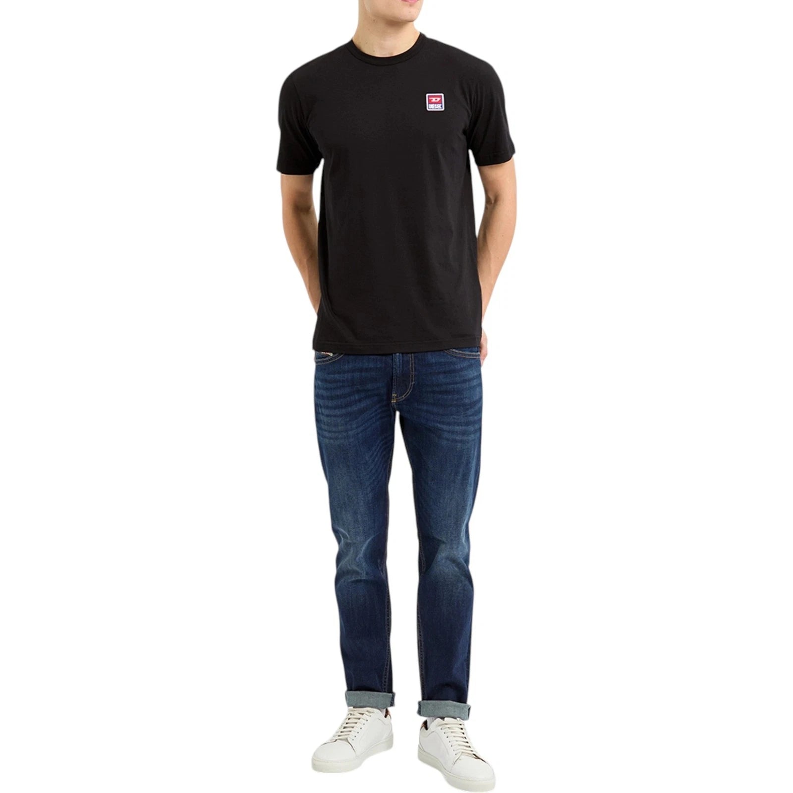 Diesel T Shirts Mens T Just Crew Neck Pullover Casual Cotton Sport Top