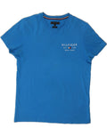TOMMY HILFIGER Mens Slim Fit T-Shirt Top Medium Blue Cotton DE17