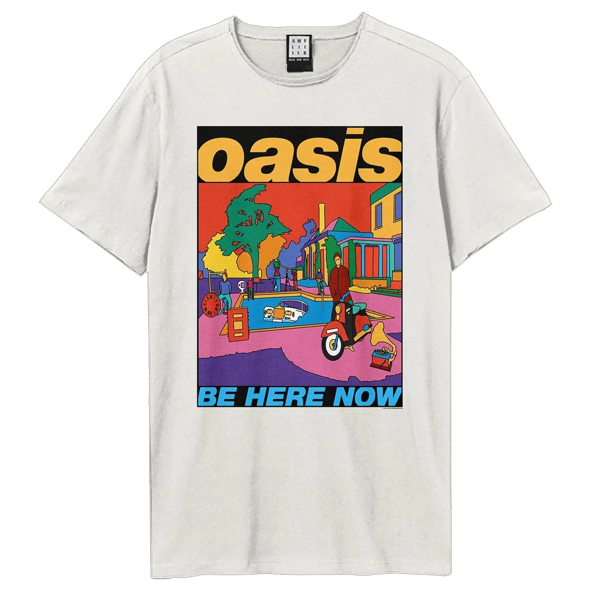 Amplified Unisex Adult Be Here Now Oasis T-Shirt