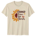 Stronger Than The Storm Womens T-Shirt Inspirational Mothers Day Gift For Her