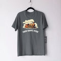 Personalised Custom Name Steam Train T-Shirt Vintage Locomotive Railway Gift
