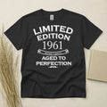 65th Birthday TShirt Born In 1961 65 Years Old Gifts Aged To Perfection T-Shirt