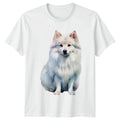 White Spitz Dog T-Shirt Pet Lover