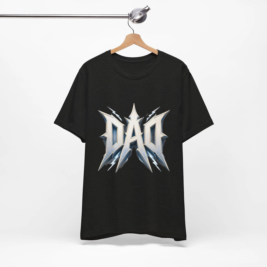 DAD Lightning Metal Logo Tee | Father Graphic Shirt