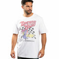 Official Wacky Races Mens Dastardly & Muttley T-shirt White S - XXL
