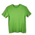 Men T-Shirt Crew Neck Short Sleeve Blank Lime Medium